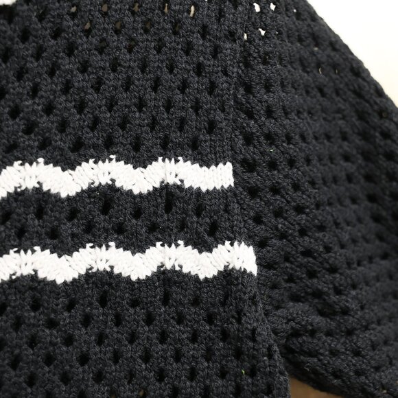 Abercrombie & Fitch Short Sleeve Button Front Crochet Style Cardigan NWOT Sz XS - Picture 4 of 9